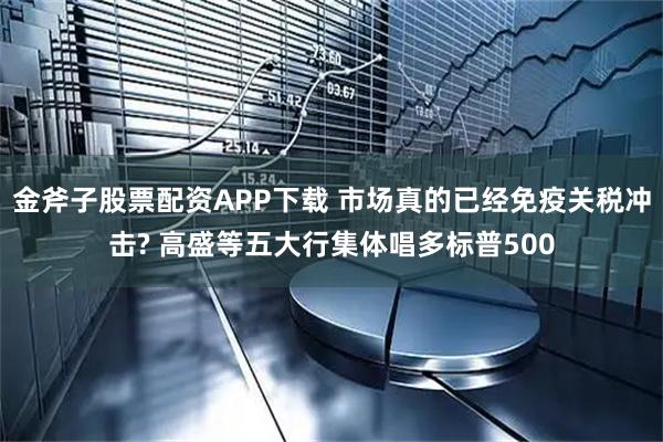 金斧子股票配资APP下载 市场真的已经免疫关税冲击? 高盛等五大行集体唱多标普500