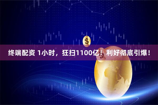 终端配资 1小时，狂扫1100亿！利好彻底引爆！